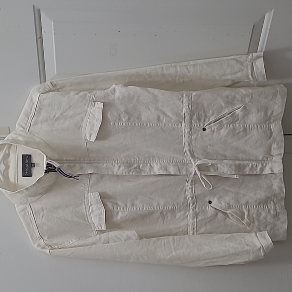 Michael Stars Women's white long sleeves Drawstring Large used great condition. - Picture 8 of 8